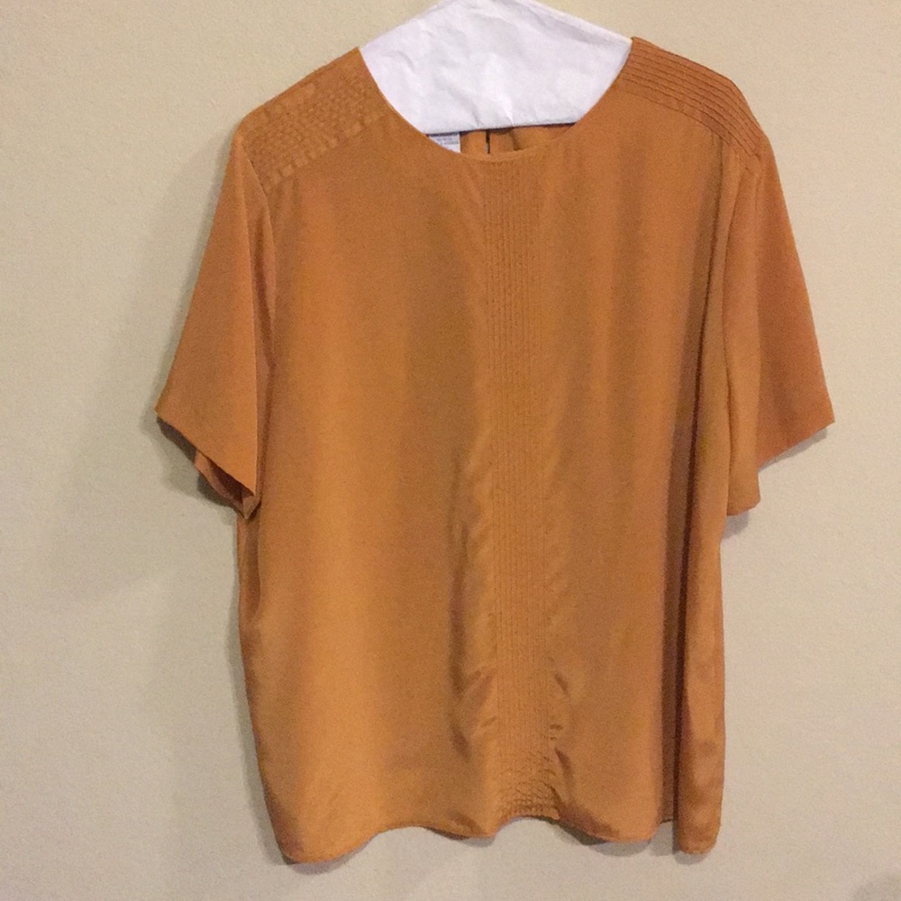 Silky Deep Yellow Vintage Blouse